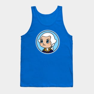 Chibi George Washington - Patriot Portrait Tank Top